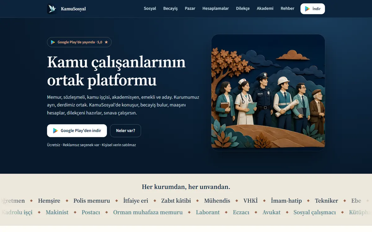 Kamu Çalışanları Platformu Web